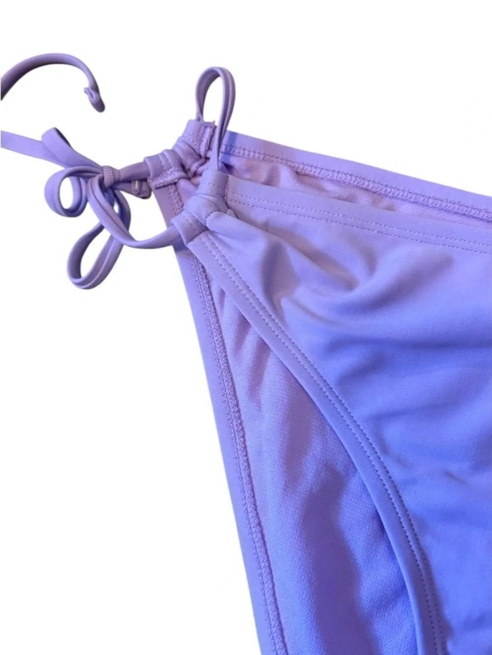 Ninety-Nine Lavender Crochet Triangle Bikini Set